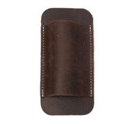 Étui de couteau en cuir fait à la main - Porte de gaine horizontale à grain complet, sac de caisse de chariot vintage, organisateur d'outils en cuir avec sûr