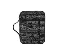 Étui de couverture de la Bible avec code de programmation imprimé pour femmes et filles, avec poignée pour Bible de taille standard