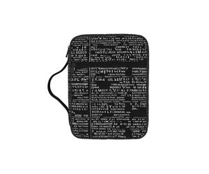 Étui de couverture de la Bible avec code de programmation imprimé pour femmes et filles, avec poignée pour Bible de taille standard