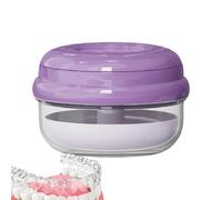 Étui de dentier Conteneur de trempage portable pour dentier et appareil de