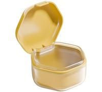 Étui de dentier étanche pour le nettoyage, forme hexagonale compacte, sans danger pour les dispositifs de retenue, les appareils dentaires et les aligneurs, fabriqué en ABS, polycarbonate et silicone