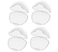Étui de la sucette 4PCS, porte-tétine transparent portable à poussière, BPA Babe de bébé réutilisable à l'épreuve fuite BPA pour voyager et la maison
