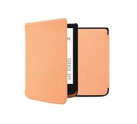 Etui de liseuse portefeuille Canvas pour Pocketbook Touch Lux 5 / HD 3 / Basic Lux 4 / Vivlio Lux 5 - Peach