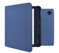 Étui de liseuse portefeuille Canvas Sleepcover avec support Kobo Libra Colour / Tolino Vision Color Bleu foncé imoshion