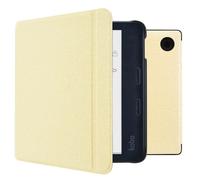 Étui de liseuse portefeuille Canvas Sleepcover avec support Kobo Libra Colour / Tolino Vision Color Glitter Dorée imoshion