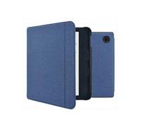 Etui de liseuse portefeuille Canvas Sleepcover avec support pour Kobo Libra Colour - Bleu foncé