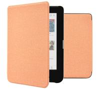 Étui de liseuse portefeuille Canvas Sleepcover Kobo Clara Colour / Clara BW / Tolino Shine 5 / Shine Color Peach imoshion