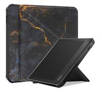 imoshion Étui de liseuse portefeuille design Pliable pour Kobo Libra 2 / Tolino Vision 6 - Black Marble