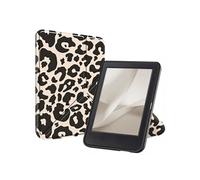 Etui de liseuse portefeuille design Pliable pour Kobo Clara Colour / BW - Leopard