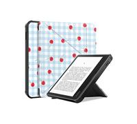 imoshion imoshion Étui de liseuse portefeuille design Pliable pour Kobo Libra Colour Cherry Check Multicolore