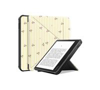 imoshion imoshion Étui de liseuse portefeuille design Pliable pour Kobo Libra Colour Garden Stripes Multicolore