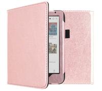 Étui de liseuse portefeuille en cuir végan Kobo Clara Colour / Clara BW / Tolino Shine 5 / Shine Color Rose Dorée imoshion
