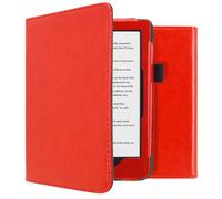 Étui de liseuse portefeuille en cuir végan Kobo Clara HD Rouge imoshion