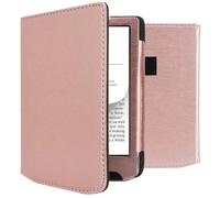 Étui de liseuse portefeuille en cuir végan Pocketbook Verse / Verse Pro / Vivlio Light / Light HD Rose Dorée iMOSHION®
