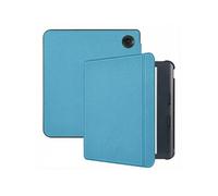 Coque pour Kobo Libra Colour Slim Hardcase Sleepcover Bookcase met stand Bleu clair