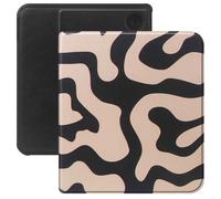 Selencia Étui de liseuse portefeuille Vivid pour Kobo Libra Colour - Art Wave Black