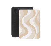 Selencia Étui de liseuse portefeuille Vivid pour Kobo Clara Colour / Clara BW - Desert Waves Beige