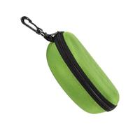 Étui de lunettes de soleil portable - Fermeture éclair rigide - Lunettes de soleil avec mousqueton, étanche et antichoc - Boîtier de protection pour lunettes de soleil, vert émeraude, Siehe