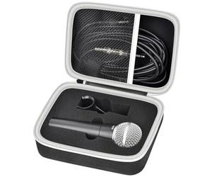 Étui de microphone compatible avec les microphones vocaux dynamiques cardioïdes Shure SM58/ SM57/ PGA48/ SM58S/BETA 58A/PGA58, micro cardioïde dynamique, rangement d'outils de karaoké pour A25D,