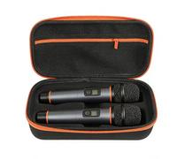 Étui de microphone - Pochette EVA à double compartiment | Étui de transport étanche avec poignée, 28 x 14 x 8 cm de rangement pour accessoires de karaoké, équipement multimédia, système audio