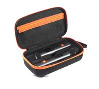 Étui de microphone sans fil étanche et résistant aux chocs pour microphone sans fil JBL PartyBox, Noir et orange., Sac de transport de voyage pour micro sans fil JBL PartyBox