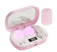 Étui de nettoyage pour lentilles de contact - Écran LCD - Machine de nettoyage de contact portable - Pour la maison, les voyages, les déplacements, le camping, les voyages d'affaires, les vacances