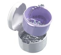 Étui De Nettoyage Pour Prothèses Dentaires - Récipient De Stockage De Fausses Dents, Tasse De Trempage D'alignement, Organisateur D'appareils Orthodontiques, Durable, Réutilisable, Résistant Aux Fuite