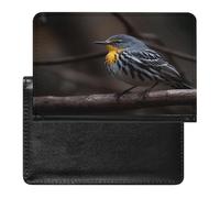 Étui de passeport avec emplacements pour cartes - Protection compacte et étanche pour passeport - Motif oiseau assis sur une branche