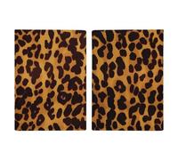 Étui de passeport avec imprimé léopard guépard pour voyage - Protection contre les RFID - Étui pour cartes en cuir pour homme et femme - Léopard guépard cool, Léopard guépard cool, 20.3x13.8cm,