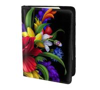 Étui de passeport coloré imprimé grenouille printanière pour voyage indispensable, étui de passeport pour accessoires de voyage pour femmes et hommes, Noir , Taille unique