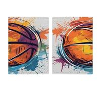 Étui de passeport coloré ultra fin en cuir synthétique pour documents de voyage compact de qualité supérieure pour passeport international américain pour homme et femme
