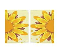 Étui de passeport de beauté en forme de tournesol ultra fin en cuir synthétique compact de qualité supérieure pour passeport international américain pour homme et femme