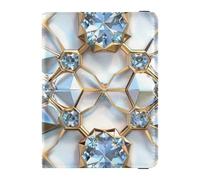 Étui de passeport de luxe hexagonal en cuir imprimé flocon de neige imperméable pour documents de voyage organisateur protecteur mignon carnet de passeport pour femme léger