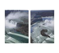 Étui de passeport de voyage en cuir imprimé New York City pour voyage, documents, cadeaux de voyage, Niagara Falls, 20.3x13.8cm