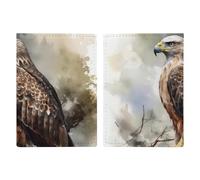 Étui de passeport de voyage Hawk assis dans l'arbre avec emplacements pour cartes de crédit et fente pour carte d'embarquement, organiseur de documents d'identité (20,3 x 13,7 cm)