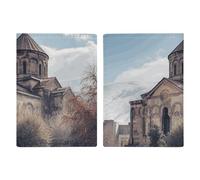 Étui de passeport de voyage pour l'église arménienne avec emplacements pour cartes de crédit et carte d'embarquement - Pour passeport, cartes de crédit, cartes d'embarquement