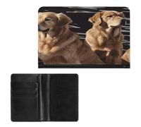 Étui de passeport élégant avec impression Golden Retrievers - Portefeuille de voyage fin pour homme et femme - Taille unique, Style :, Taille unique, Protecteur de passeport