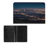 Étui de passeport élégant avec impression Los Angeles - Portefeuille de voyage fin pour homme et femme - Taille unique, Style :, Taille unique, Protecteur de passeport