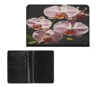 Étui de passeport élégant avec impression orchidée Ophélie - Portefeuille de voyage fin pour homme et femme - Taille unique, Style :, Taille unique, Protecteur de passeport