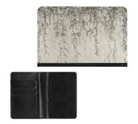 Étui de passeport élégant avec motif de branche de saule - Portefeuille de voyage fin pour homme et femme - Taille unique, Style :, Taille unique, Protecteur de passeport