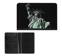 Étui de passeport élégant avec motif statue de la Liberté - Portefeuille de voyage fin pour homme et femme - Taille unique, Style :, Taille unique, Protecteur de passeport