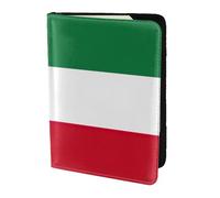 Étui de passeport en cuir avec imprimé drapeau du Koweït pour homme et femme, portefeuille de voyage, noir, One Size