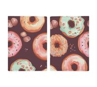 Étui de passeport en cuir avec joli beignets imprimés pour documents, cadeaux de voyage, Jolis beignets, 20.3x13.8cm