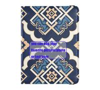 Étui de passeport en cuir avec motif géométrique plat Liberty - Étui pour passeport - Pour documents de voyage - Avec blocage RFID - Étanche, motif géométrique plat liberty, 1 size