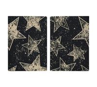 Étui de passeport en cuir avec motif imprimé sushi pour documents, cadeaux de voyage, Étoile, 20.3x13.8cm