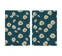 Étui de passeport en cuir avec motif imprimé sushi pour documents, cadeaux de voyage, Petite marguerite, 20.3x13.8cm