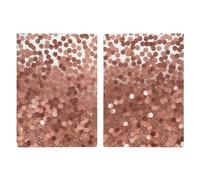 Étui de passeport en cuir avec paillettes or rose pour documents, cadeaux de voyage, Paillettes or rose., 20.3x13.8cm