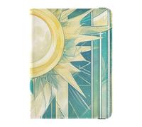 Étui de passeport en cuir coloré pour tarot mystérieux et astrologique - Étanche, Soleil astrologique de tarot mystérieux coloré, 1 size