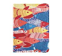 Étui de passeport en cuir imperméable pour passeport en famille, vacances, badge, carte d'identité, vaccin, portefeuille de voyage, poisson coloré vif sur fond bleu, multicolore, 1 size, Décontracté
