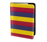 Étui de passeport en cuir imprimé drapeau du royaume d'Hawaï pour homme et femme, portefeuille de voyage, noir, One Size